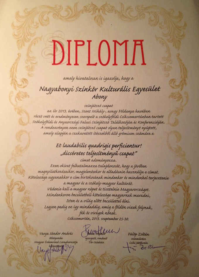 csíkszereda diploma